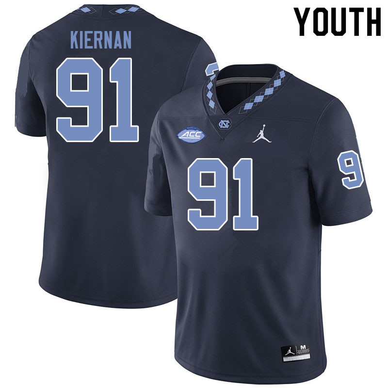 Jordan Brand Youth #91 Ben Kiernan North Carolina Tar Heels College Football Jerseys Sale-Black